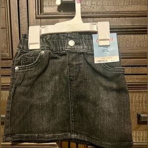 NWT Cat & Jack black denim skirt. Size 3T.